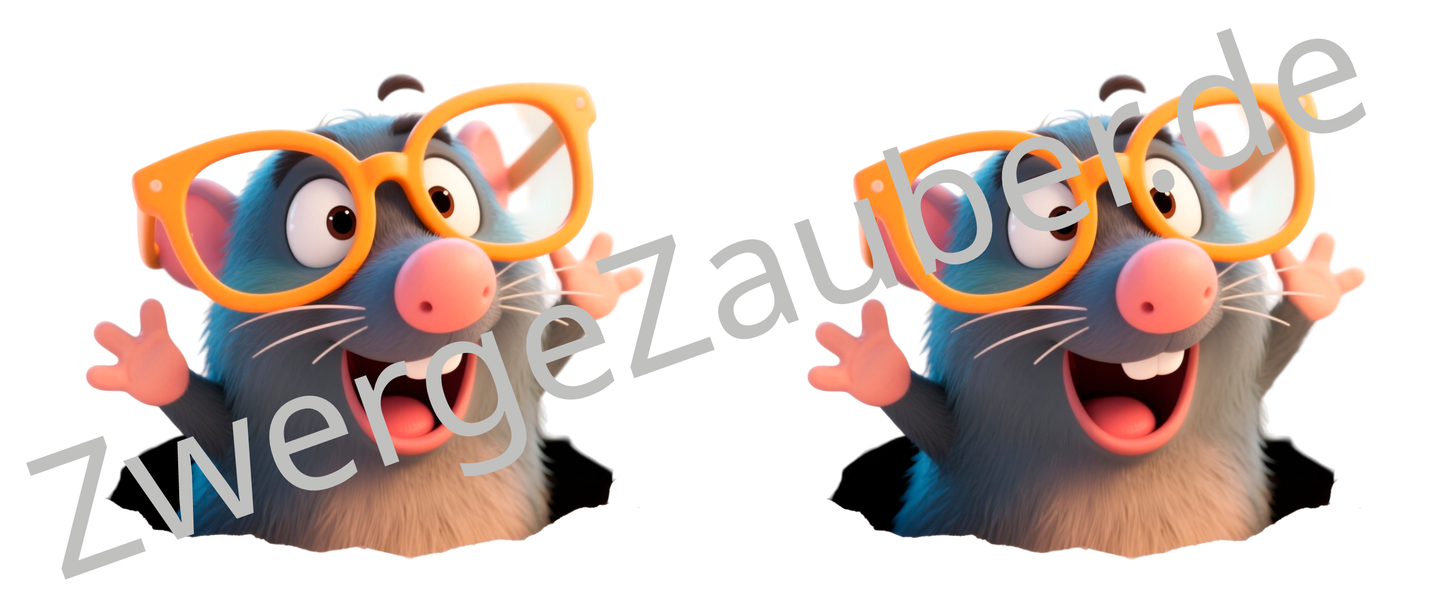 Niedlicher lustiger Maulwurf - Bedruckte Tasse für Kinder, das perfekte Geschenk zum Strahlen!