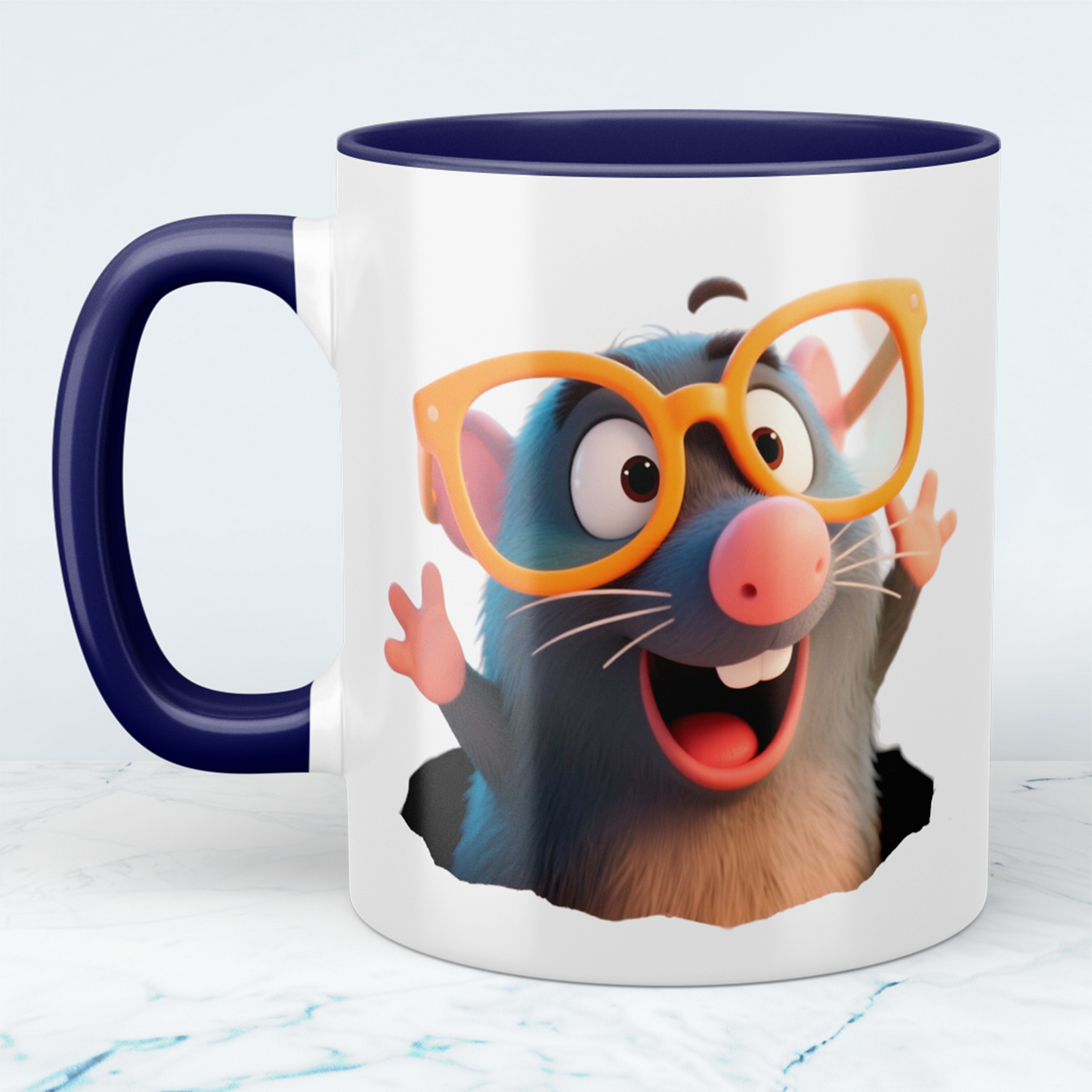 Niedlicher lustiger Maulwurf - Bedruckte Tasse für Kinder, das perfekte Geschenk zum Strahlen!