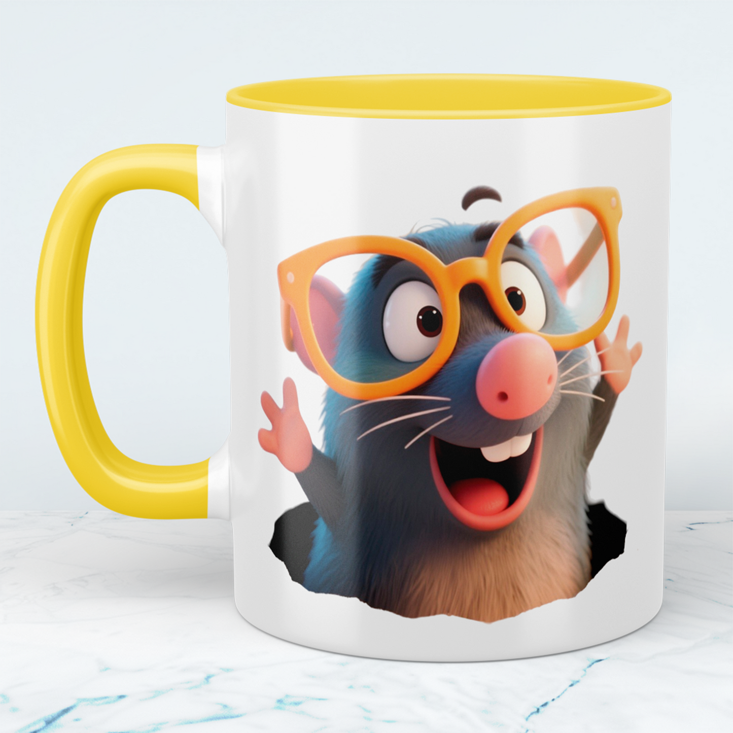 Niedlicher lustiger Maulwurf - Bedruckte Tasse für Kinder, das perfekte Geschenk zum Strahlen!