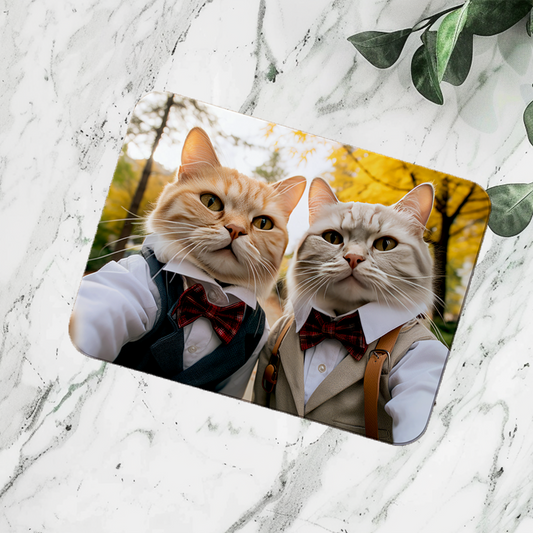 Hochwertiges Mauspad – Schnurrende Unterstützung: Das lustige Katzen-Mauspad für mehr Spaß am Computer