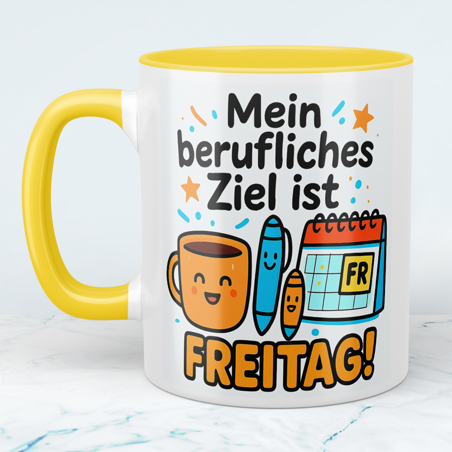 Mein berufliches Ziel ist Freitag! – Lustige bedruckte Tasse für Kolleginne und Kollegen
