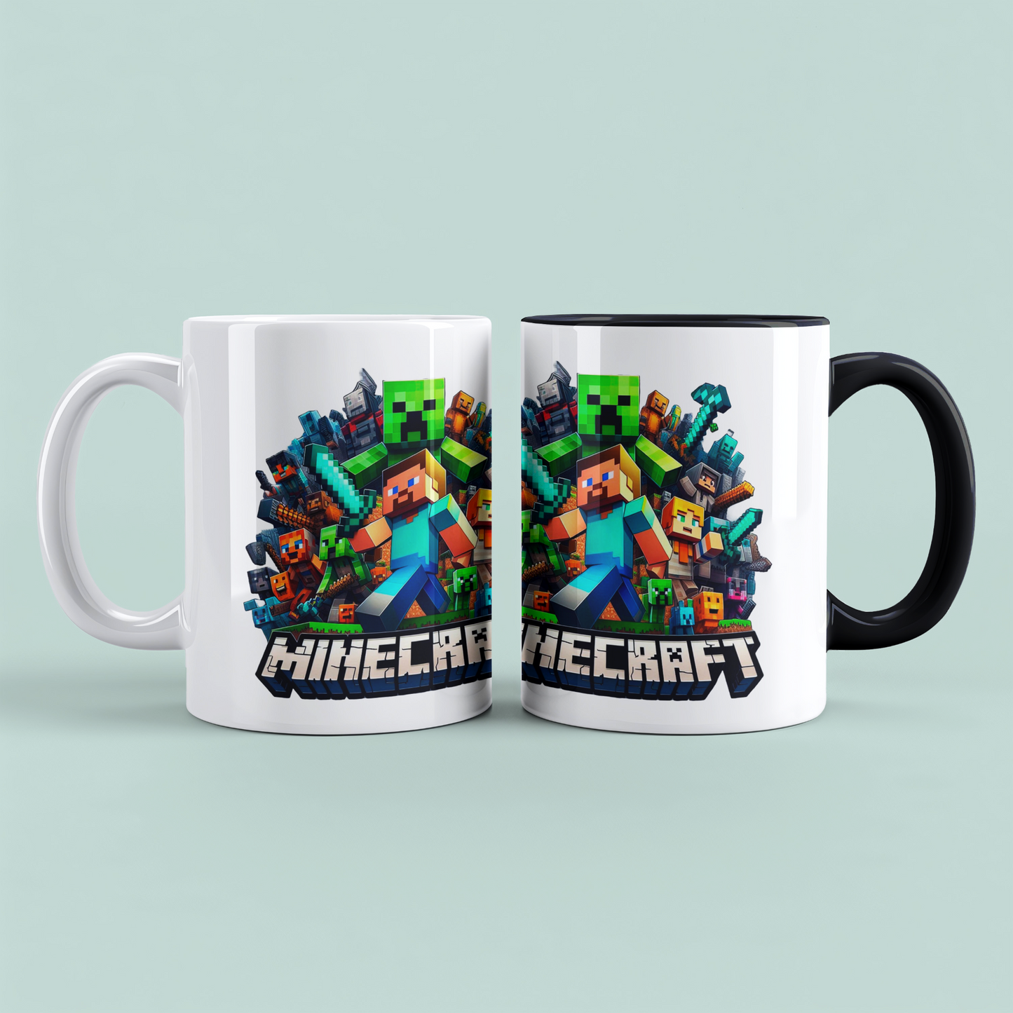 Minecraft Tasse – Perfektes Geschenk für Gamer – Kreative Kaffeetasse mit Minecraft-Motiv 1 – Ideal für Kinder und Erwachsene