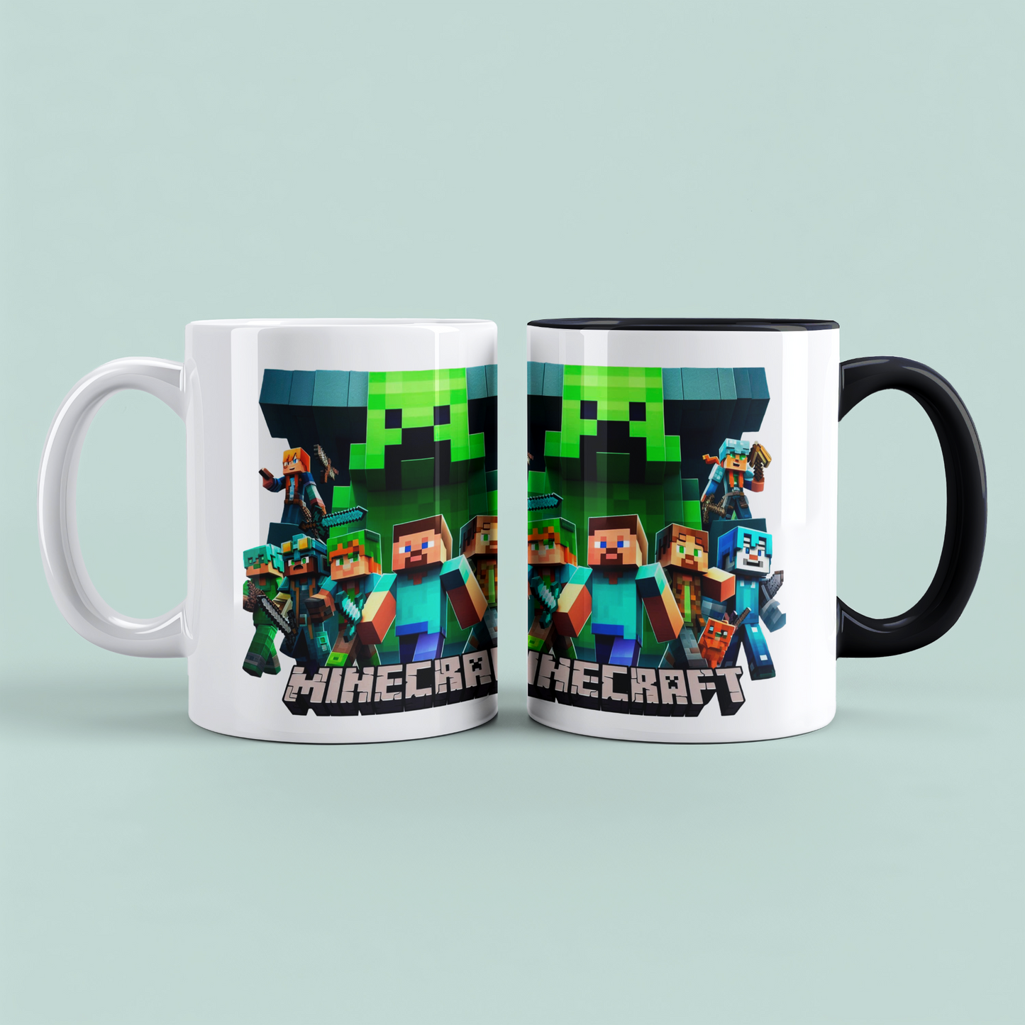 Minecraft Tasse – Perfektes Geschenk für Gamer – Kreative Kaffeetasse mit Minecraft-Motiv 2 – Ideal für Kinder und Erwachsene