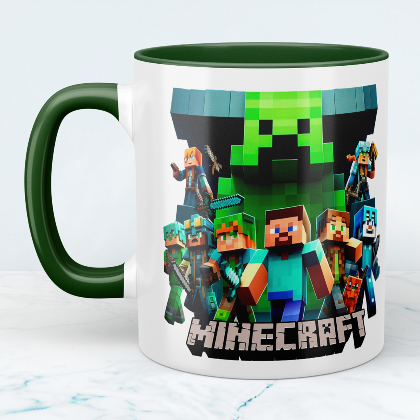 Minecraft Tasse – Perfektes Geschenk für Gamer – Kreative Kaffeetasse mit Minecraft-Motiv 2 – Ideal für Kinder und Erwachsene