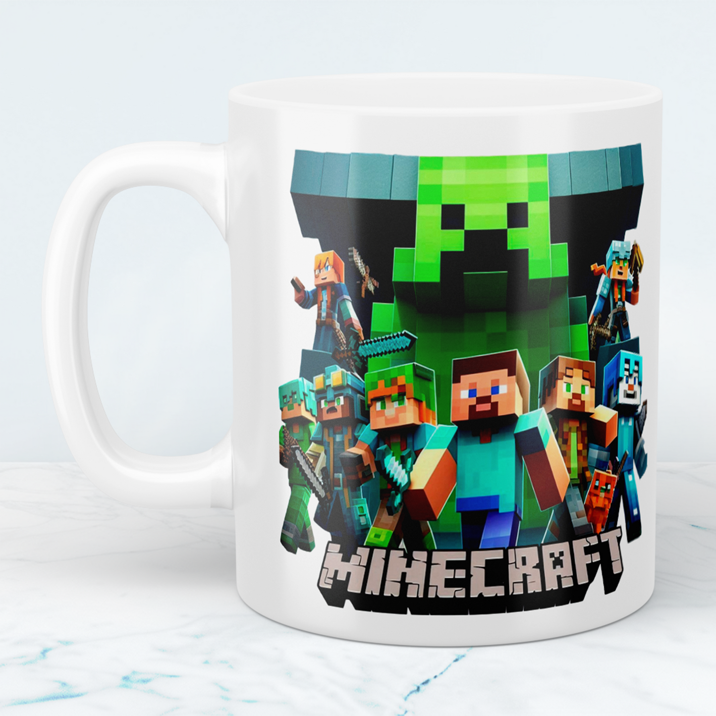 Minecraft Tasse – Perfektes Geschenk für Gamer – Kreative Kaffeetasse mit Minecraft-Motiv 2 – Ideal für Kinder und Erwachsene