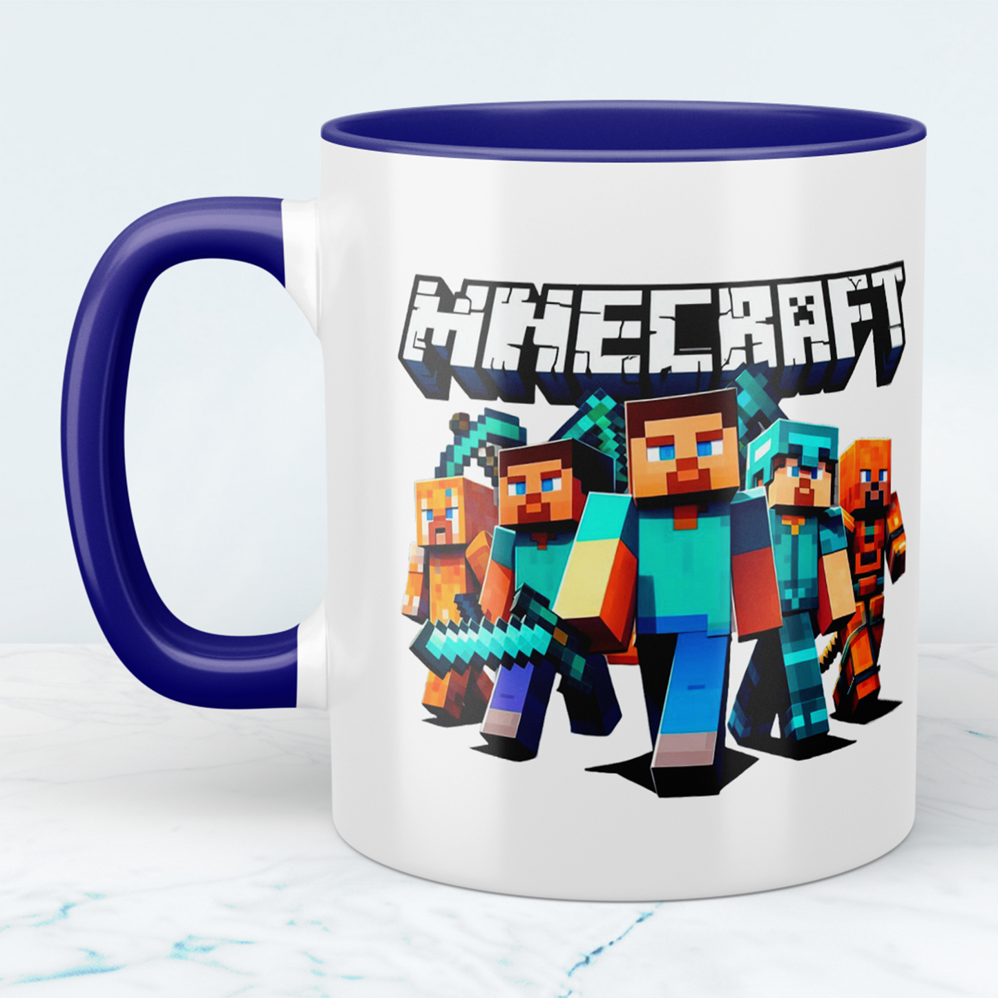 Minecraft Tasse – Perfektes Geschenk für Gamer – Kreative Kaffeetasse mit Minecraft-Motiv 3 – Ideal für Kinder und Erwachsene