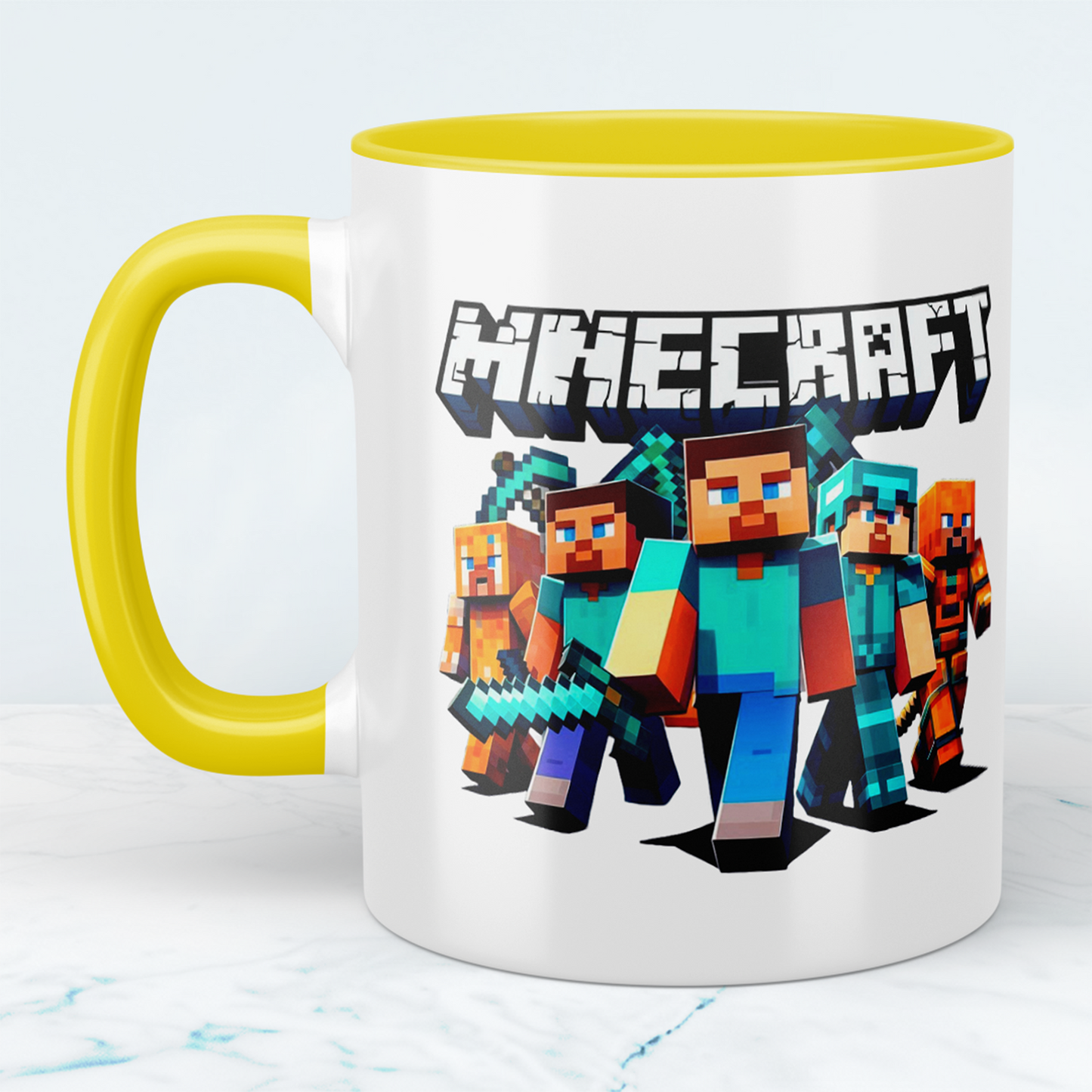 Minecraft Tasse – Perfektes Geschenk für Gamer – Kreative Kaffeetasse mit Minecraft-Motiv 3 – Ideal für Kinder und Erwachsene
