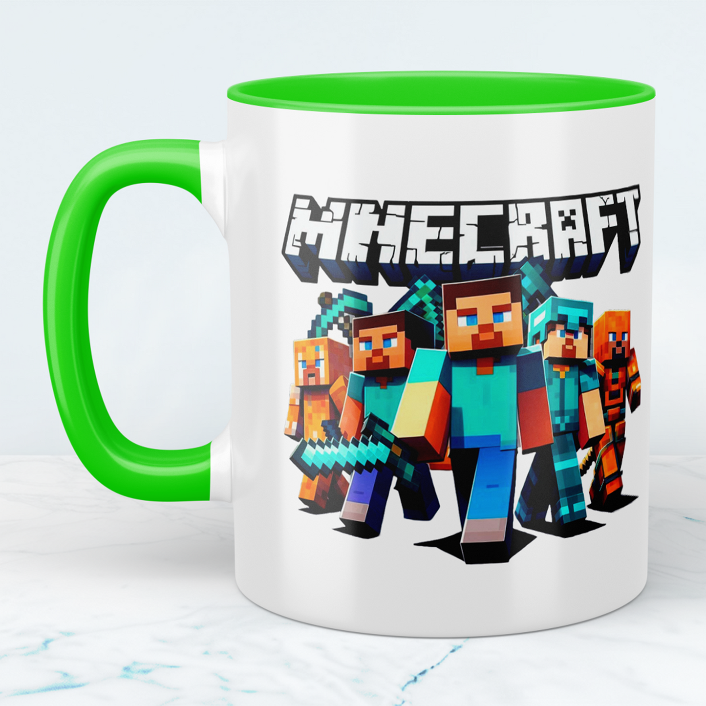 Minecraft Tasse – Perfektes Geschenk für Gamer – Kreative Kaffeetasse mit Minecraft-Motiv 3 – Ideal für Kinder und Erwachsene