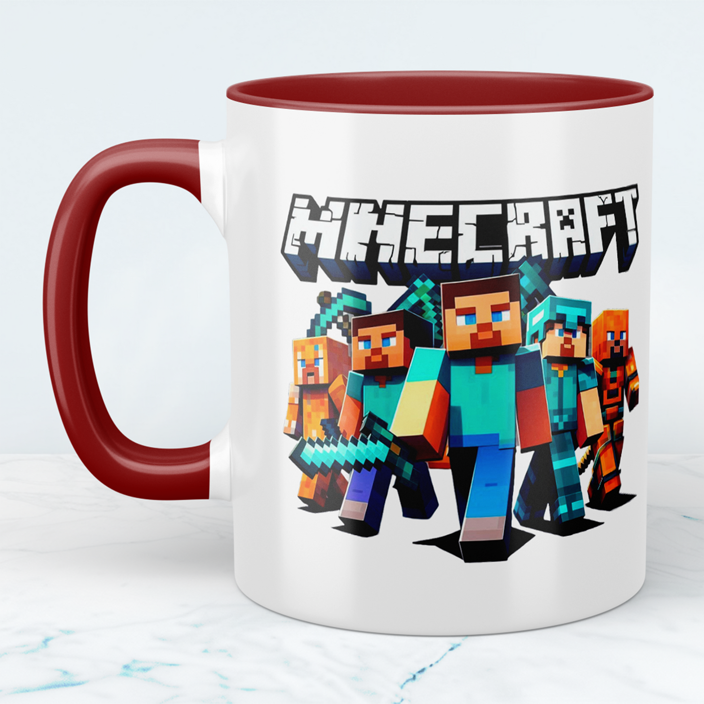 Minecraft Tasse – Perfektes Geschenk für Gamer – Kreative Kaffeetasse mit Minecraft-Motiv 3 – Ideal für Kinder und Erwachsene