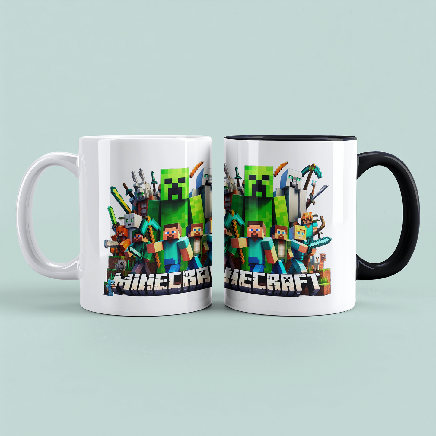 Minecraft Tasse – Perfektes Geschenk für Gamer – Kreative Kaffeetasse mit Minecraft-Motiv 5 – Ideal für Kinder und Erwachsene
