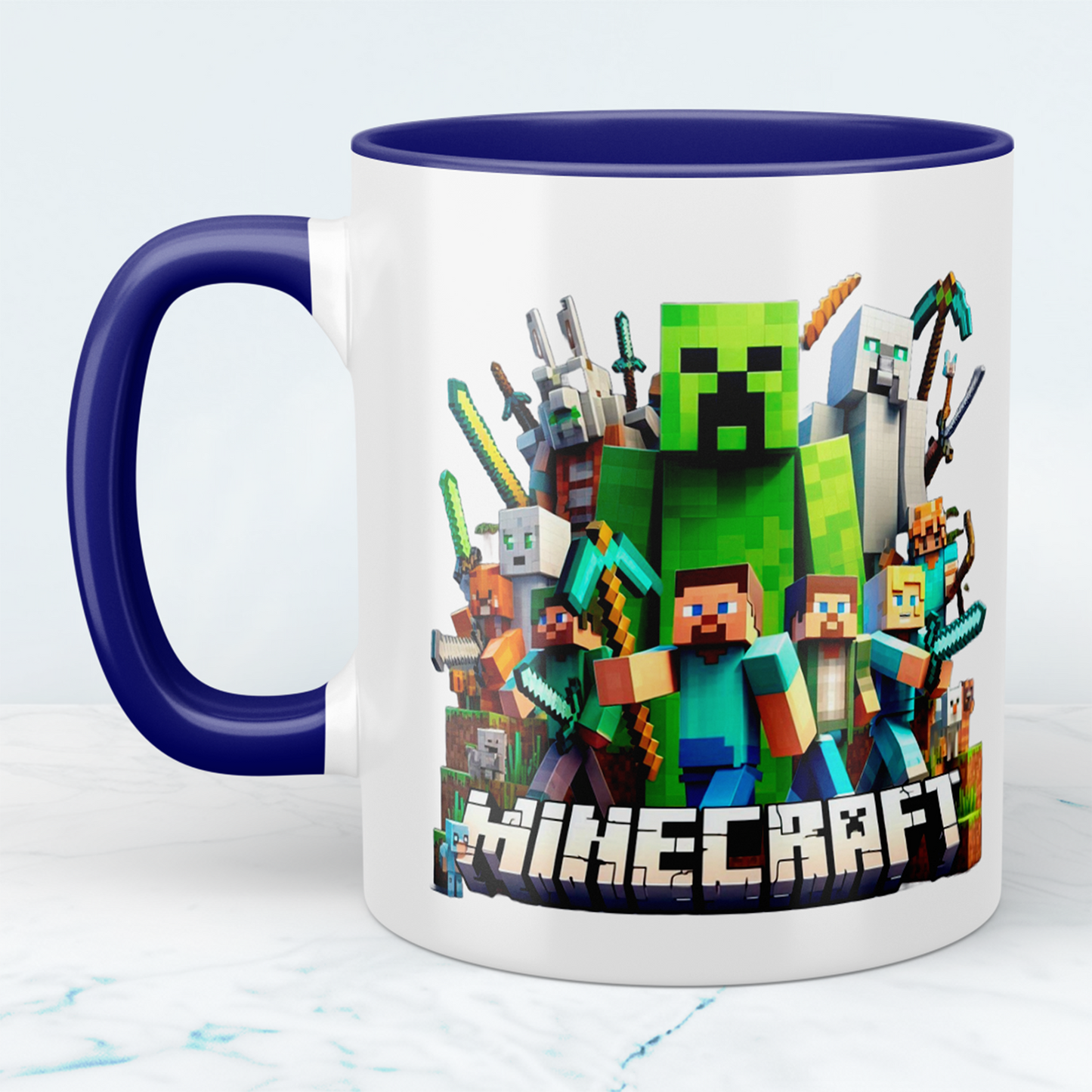 Minecraft Tasse – Perfektes Geschenk für Gamer – Kreative Kaffeetasse mit Minecraft-Motiv 5 – Ideal für Kinder und Erwachsene