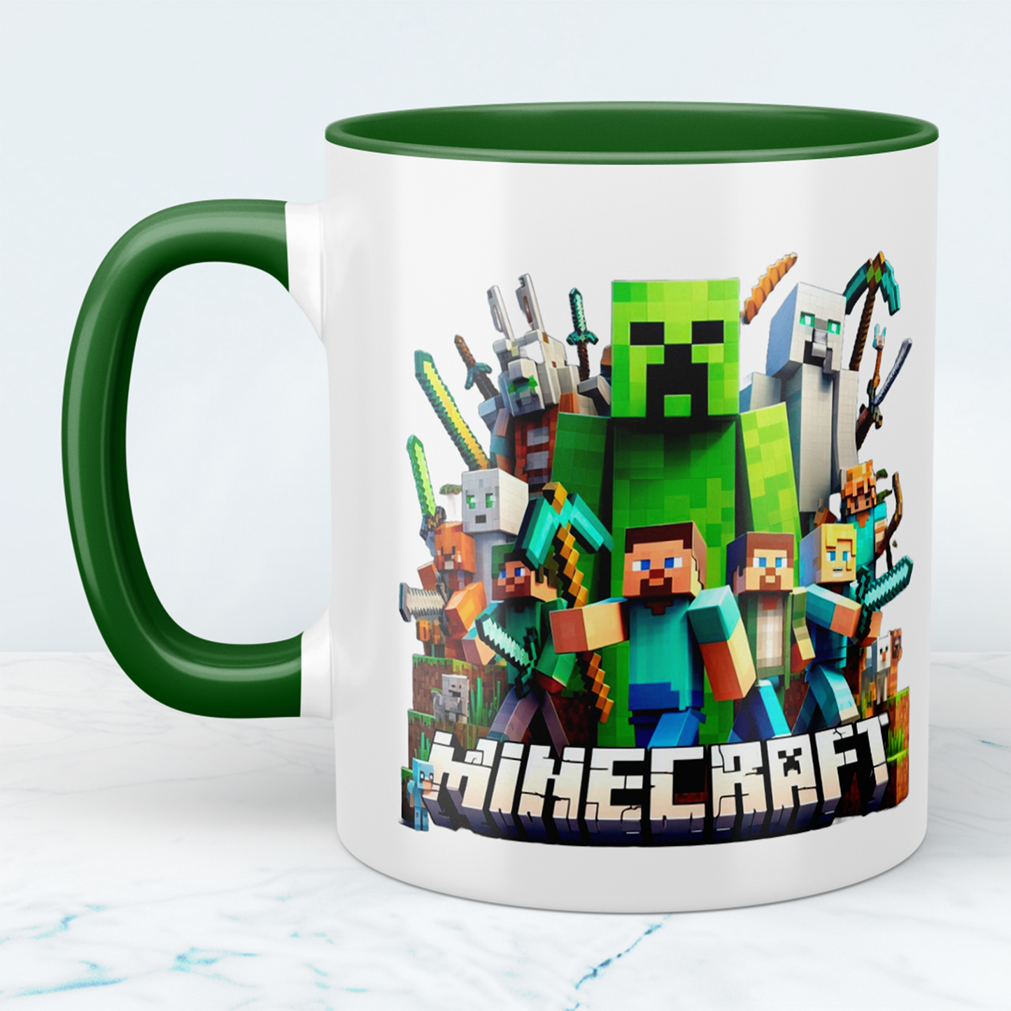 Minecraft Tasse – Perfektes Geschenk für Gamer – Kreative Kaffeetasse mit Minecraft-Motiv 5 – Ideal für Kinder und Erwachsene