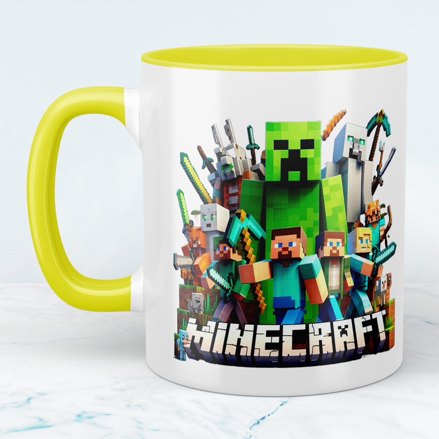 Minecraft Tasse – Perfektes Geschenk für Gamer – Kreative Kaffeetasse mit Minecraft-Motiv 5 – Ideal für Kinder und Erwachsene
