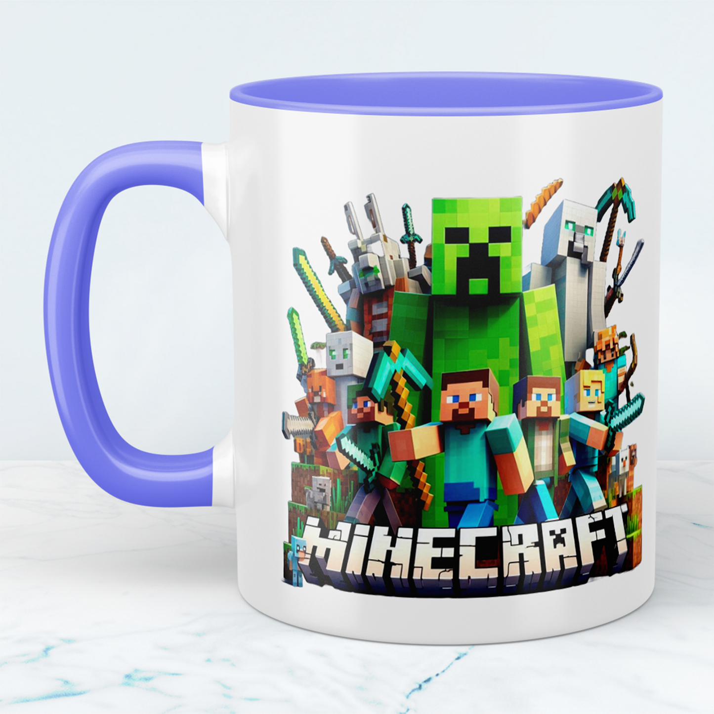 Minecraft Tasse – Perfektes Geschenk für Gamer – Kreative Kaffeetasse mit Minecraft-Motiv 5 – Ideal für Kinder und Erwachsene