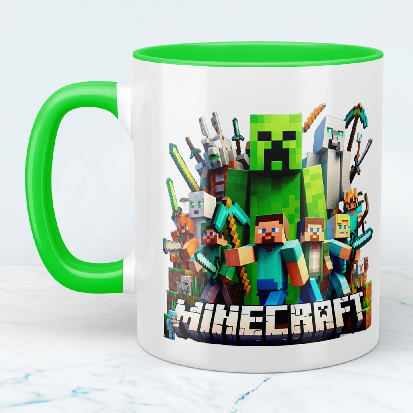 Minecraft Tasse – Perfektes Geschenk für Gamer – Kreative Kaffeetasse mit Minecraft-Motiv 5 – Ideal für Kinder und Erwachsene