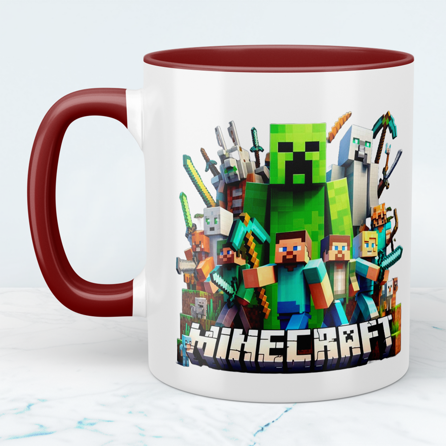 Minecraft Tasse – Perfektes Geschenk für Gamer – Kreative Kaffeetasse mit Minecraft-Motiv 5 – Ideal für Kinder und Erwachsene