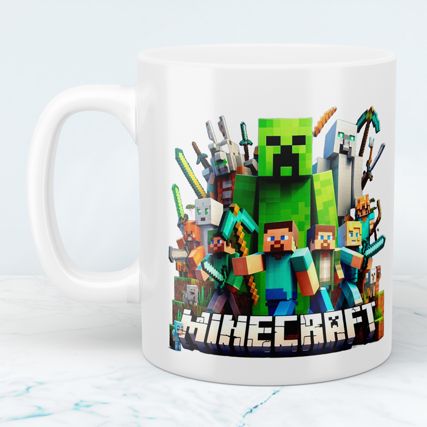 Minecraft Tasse – Perfektes Geschenk für Gamer – Kreative Kaffeetasse mit Minecraft-Motiv 5 – Ideal für Kinder und Erwachsene
