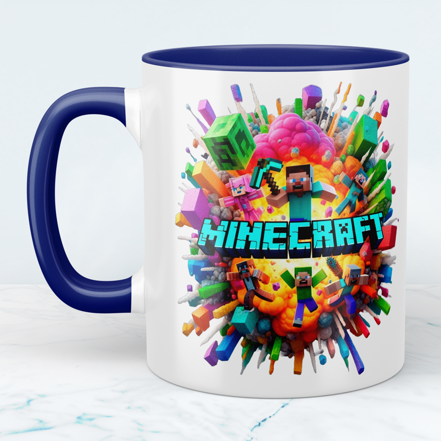 Minecraft Tasse – Perfektes Geschenk für Gamer – Kreative Kaffeetasse mit Minecraft-Motiv 6 – Ideal für Kinder und Erwachsene