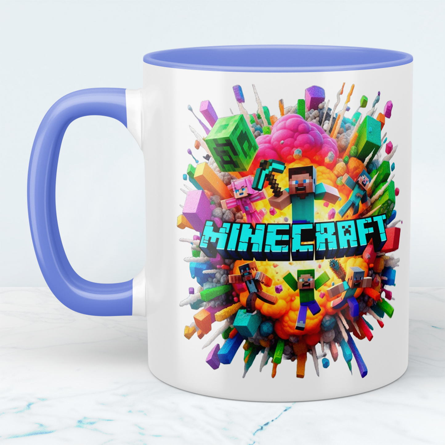 Minecraft Tasse – Perfektes Geschenk für Gamer – Kreative Kaffeetasse mit Minecraft-Motiv 6 – Ideal für Kinder und Erwachsene