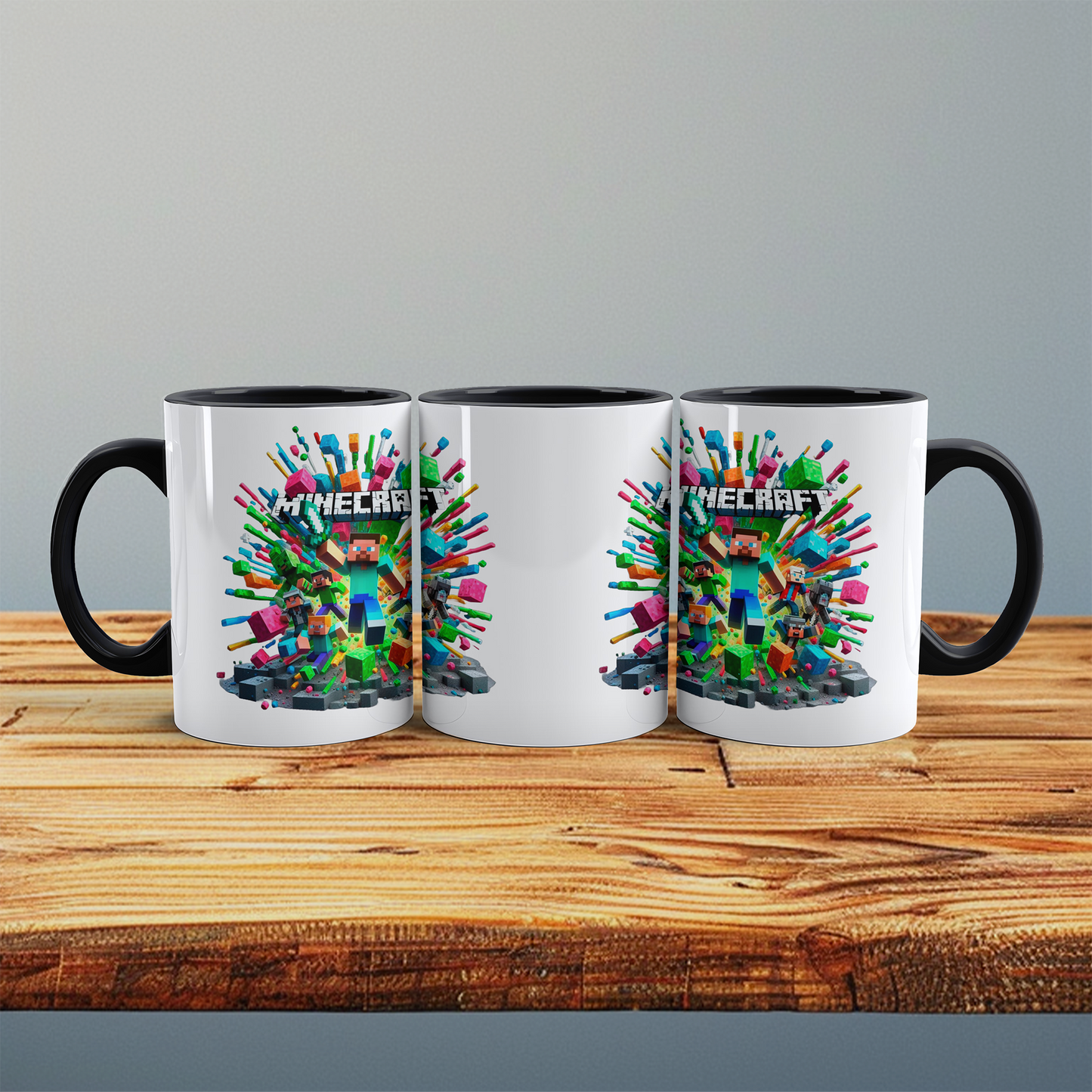 Minecraft Tasse – Perfektes Geschenk für Gamer – Kreative Kaffeetasse mit Minecraft-Motiv 8 – Ideal für Kinder und Erwachsene