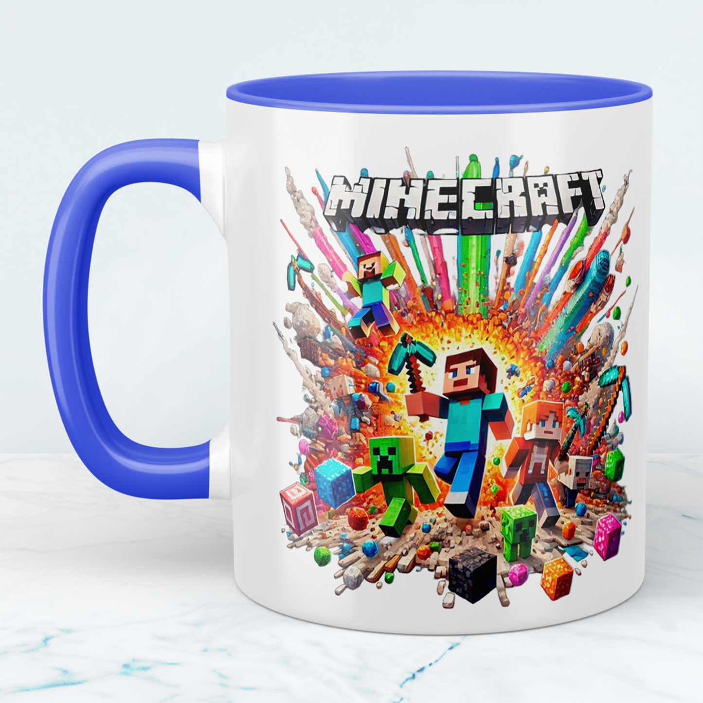 Minecraft Tasse – Perfektes Geschenk für Gamer – Kreative Kaffeetasse mit Minecraft-Motiv 9 – Ideal für Kinder und Erwachsene