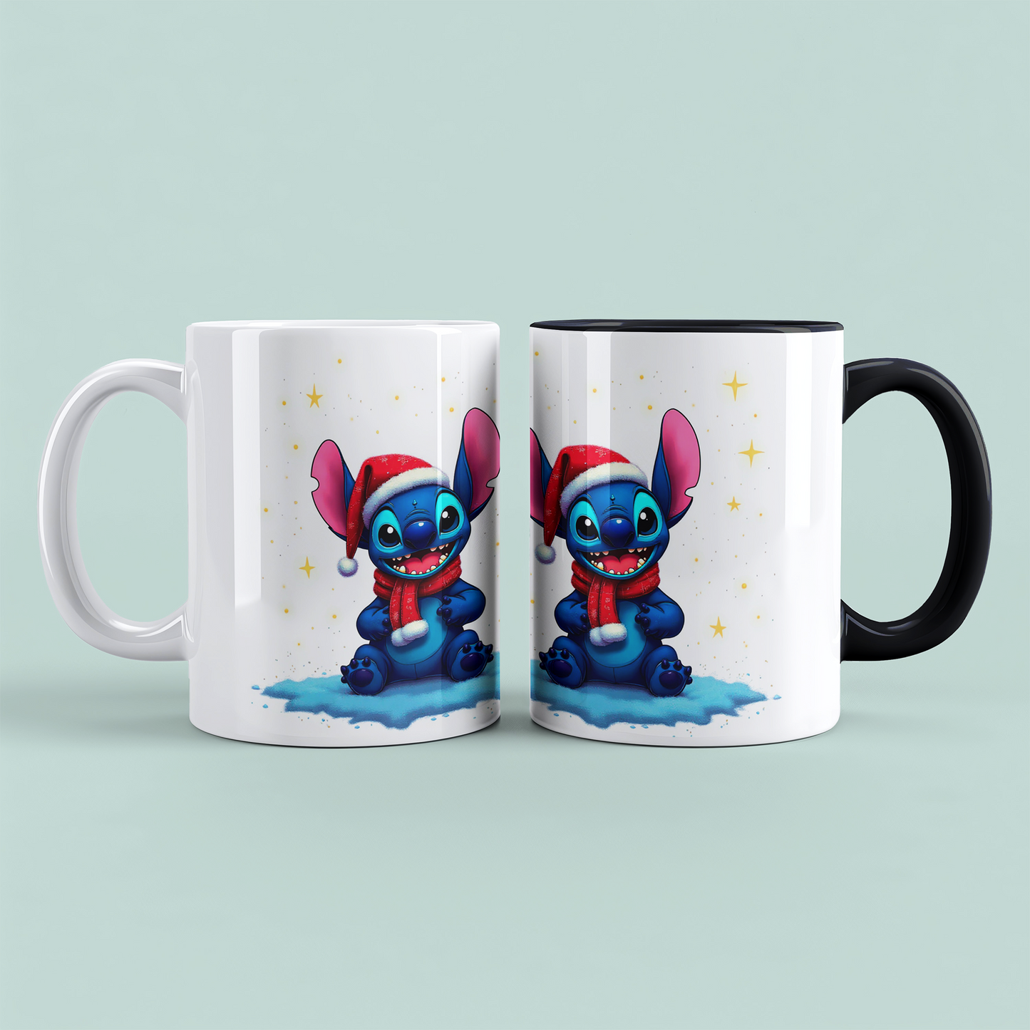 Jingle Bells und Stitch – Die ideale Tasse für festliche Trinkpausen!