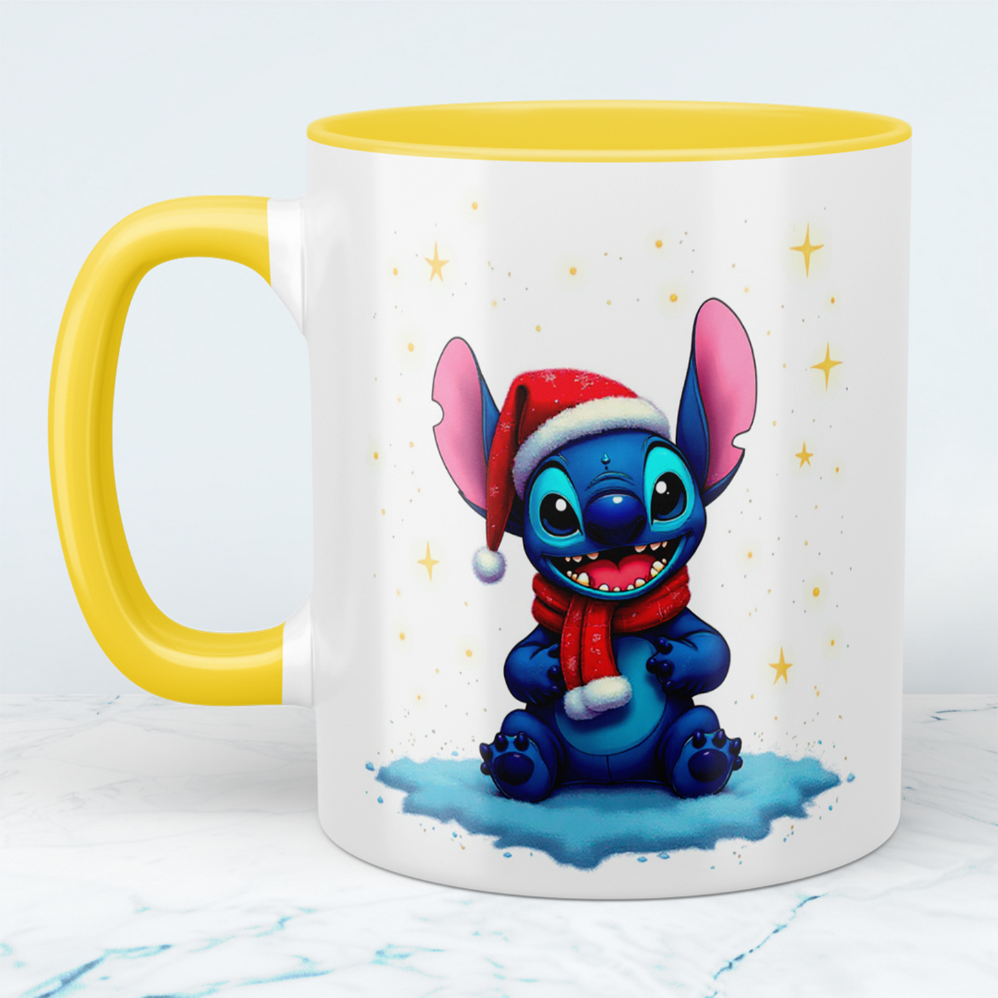 Jingle Bells und Stitch – Die ideale Tasse für festliche Trinkpausen!