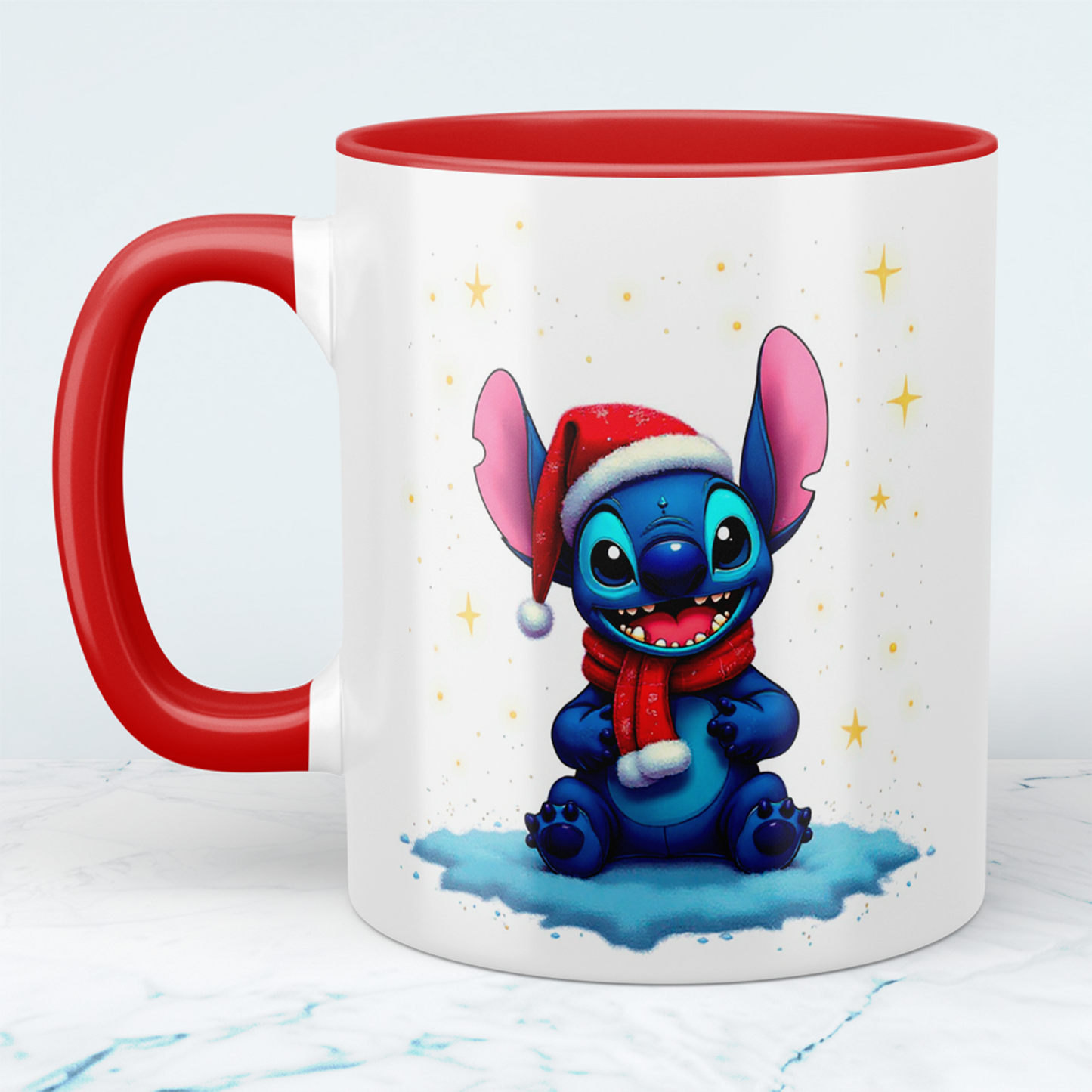 Jingle Bells und Stitch – Die ideale Tasse für festliche Trinkpausen!