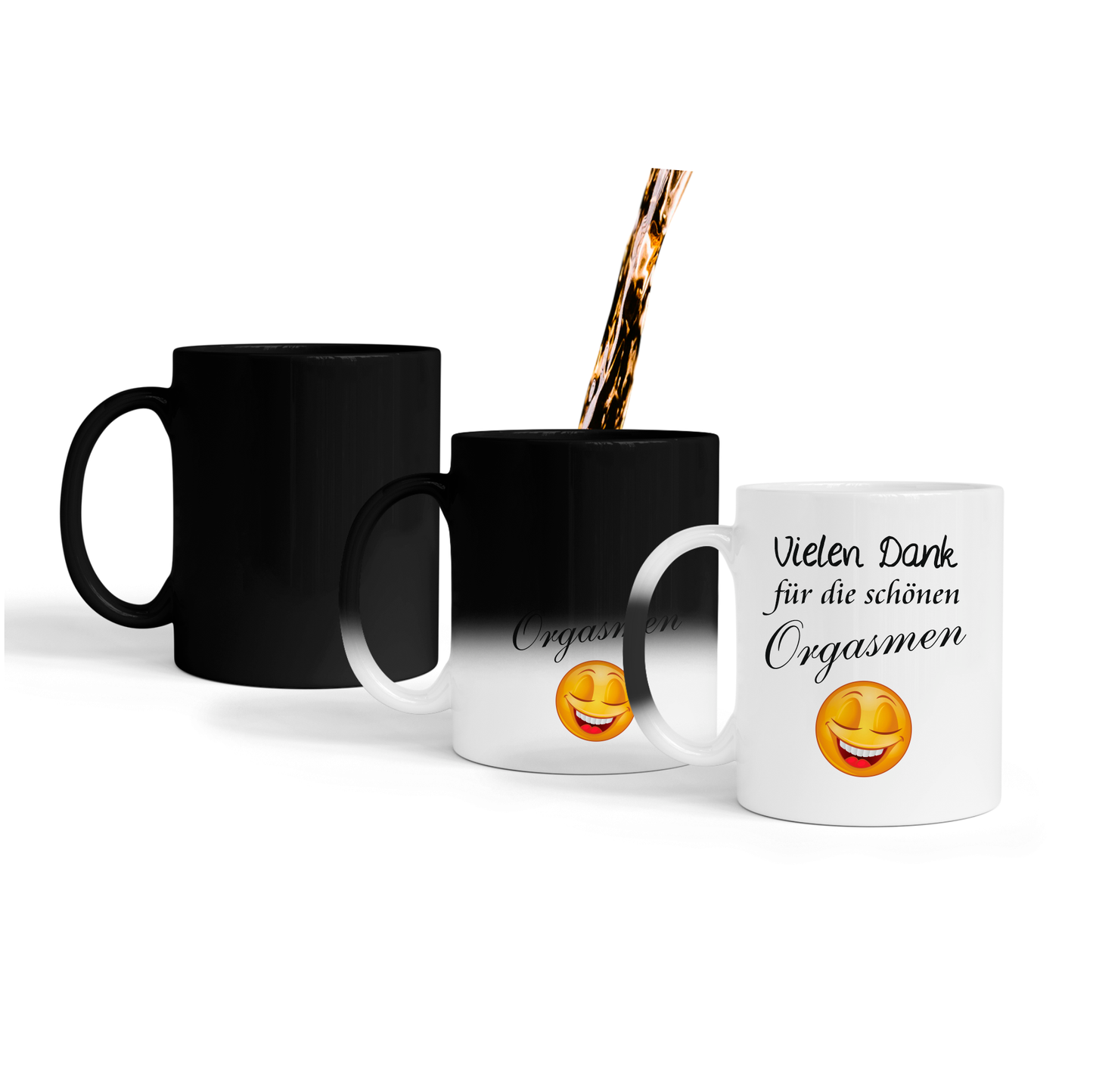 Farbwechseltasse mit Aufschrift "Vielen Dank für die schönen Orgasmen", Geschenk für Kollegen