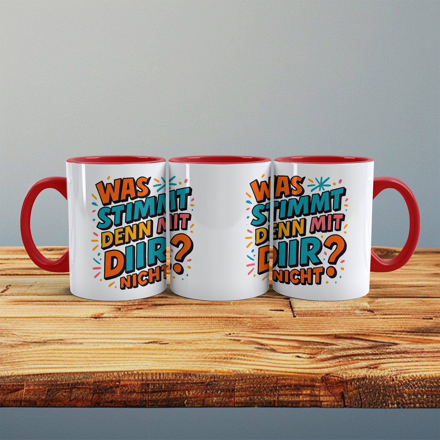 Humorvolle Kollegen-Tasse: 'Was stimmt mit DIR nicht?' – Die perfekte Geschenkidee für den Büro-Spaß!