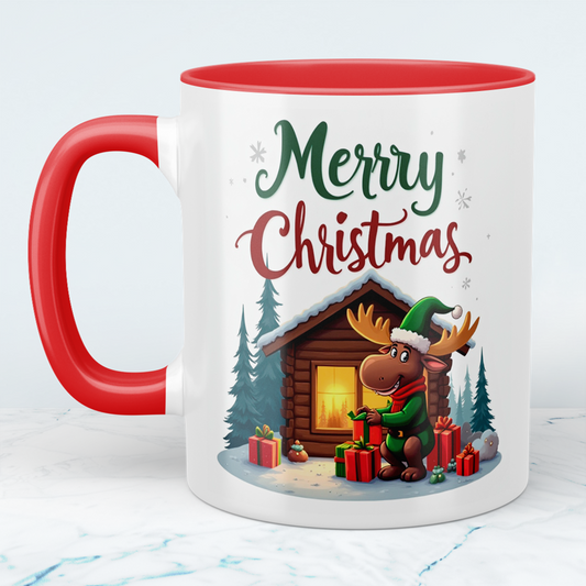 Charmante Tasse mit lustigem Weihnachtselch – ideales Geschenk für Freunde und Familie in der Weihnachtszeit!