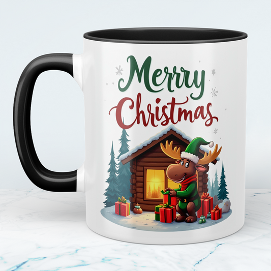 Charmante Tasse mit lustigem Weihnachtselch – ideales Geschenk für Freunde und Familie in der Weihnachtszeit!