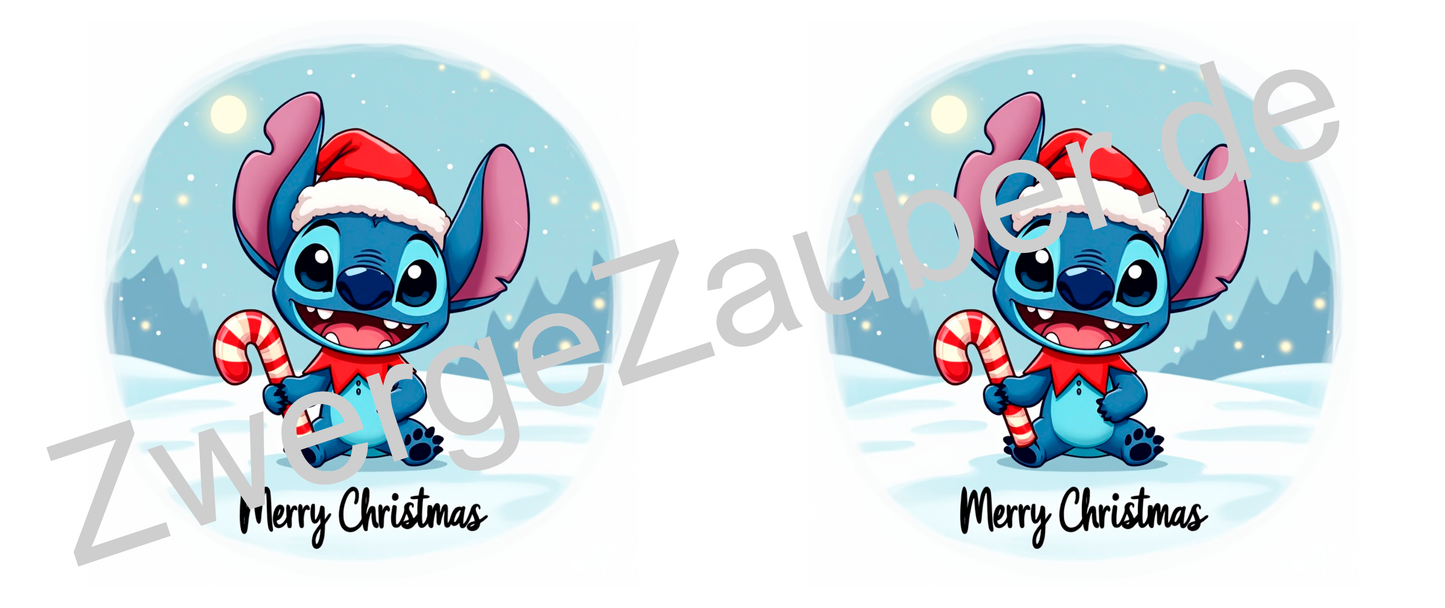 Humorvolle Stitch Merry Christmas Tasse – bedruckte Tasse, das perfekte Geschenk für die Weihnachtszeit!