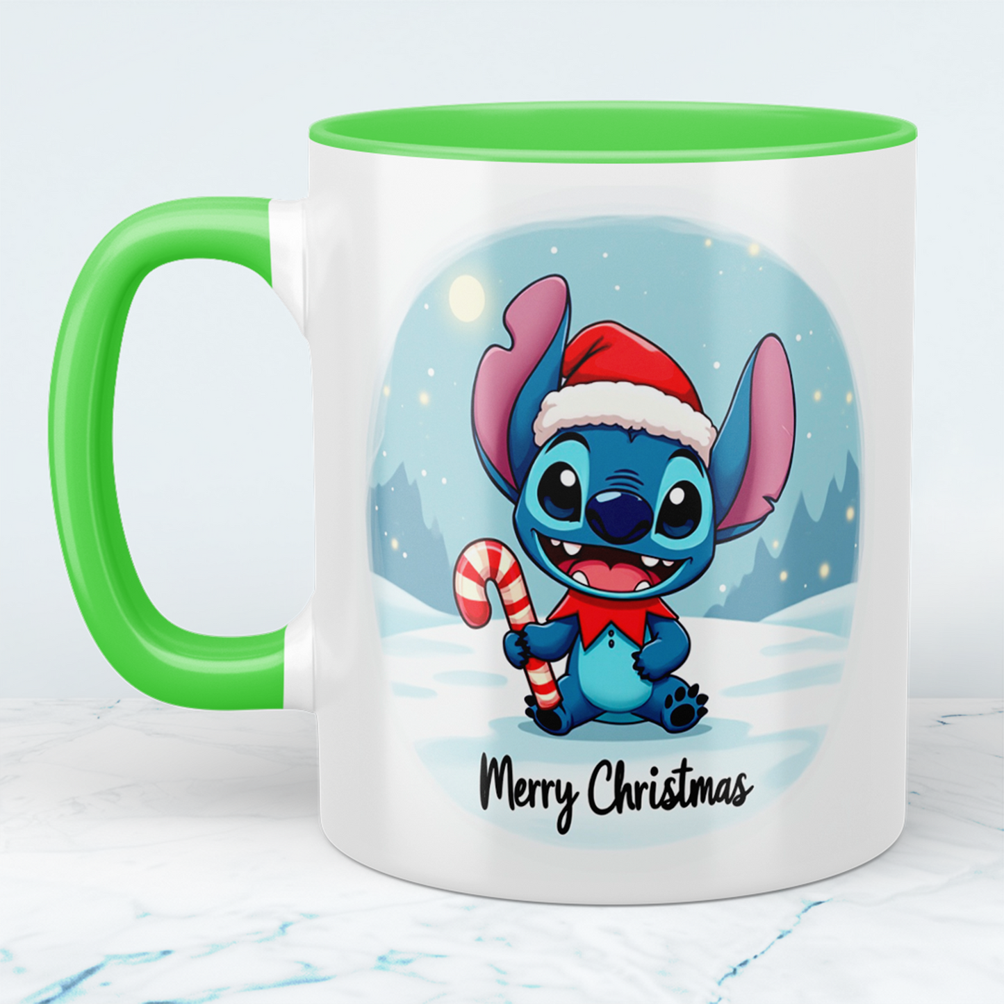 Humorvolle Stitch Merry Christmas Tasse – bedruckte Tasse, das perfekte Geschenk für die Weihnachtszeit!