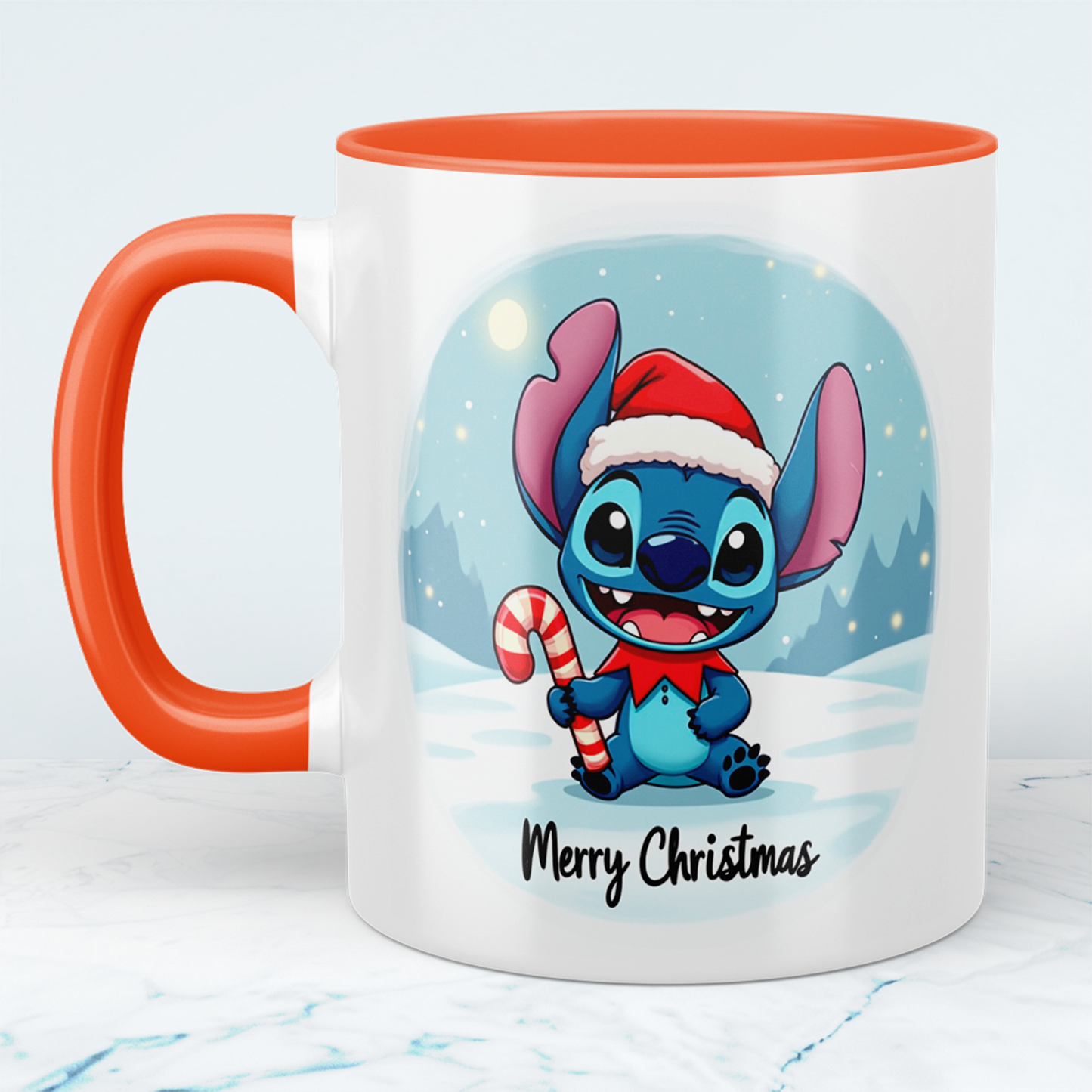 Humorvolle Stitch Merry Christmas Tasse – bedruckte Tasse, das perfekte Geschenk für die Weihnachtszeit!