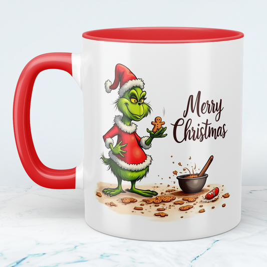 Scherzhaft böse Grinch Tasse – Bedruckte Weihnachtstasse für humorvolle Feiertagsgeschenke!