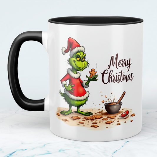 Scherzhaft böse Grinch Tasse – Bedruckte Weihnachtstasse für humorvolle Feiertagsgeschenke!