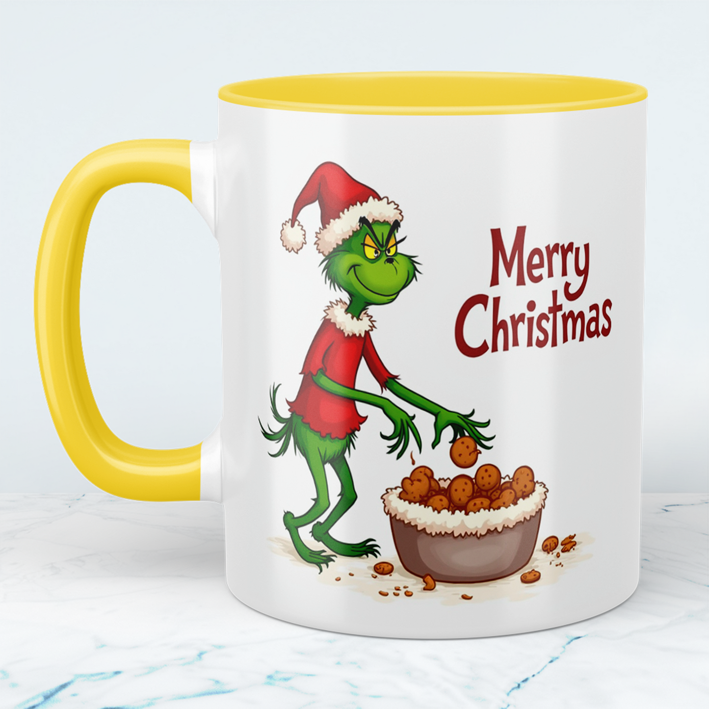 Humorvolle Grinch Weihnachtstasse – Bedruckte Tasse als perfektes Geschenk für die festliche Saison!