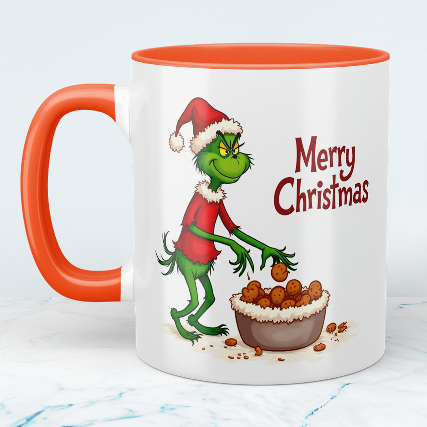 Humorvolle Grinch Weihnachtstasse – Bedruckte Tasse als perfektes Geschenk für die festliche Saison!