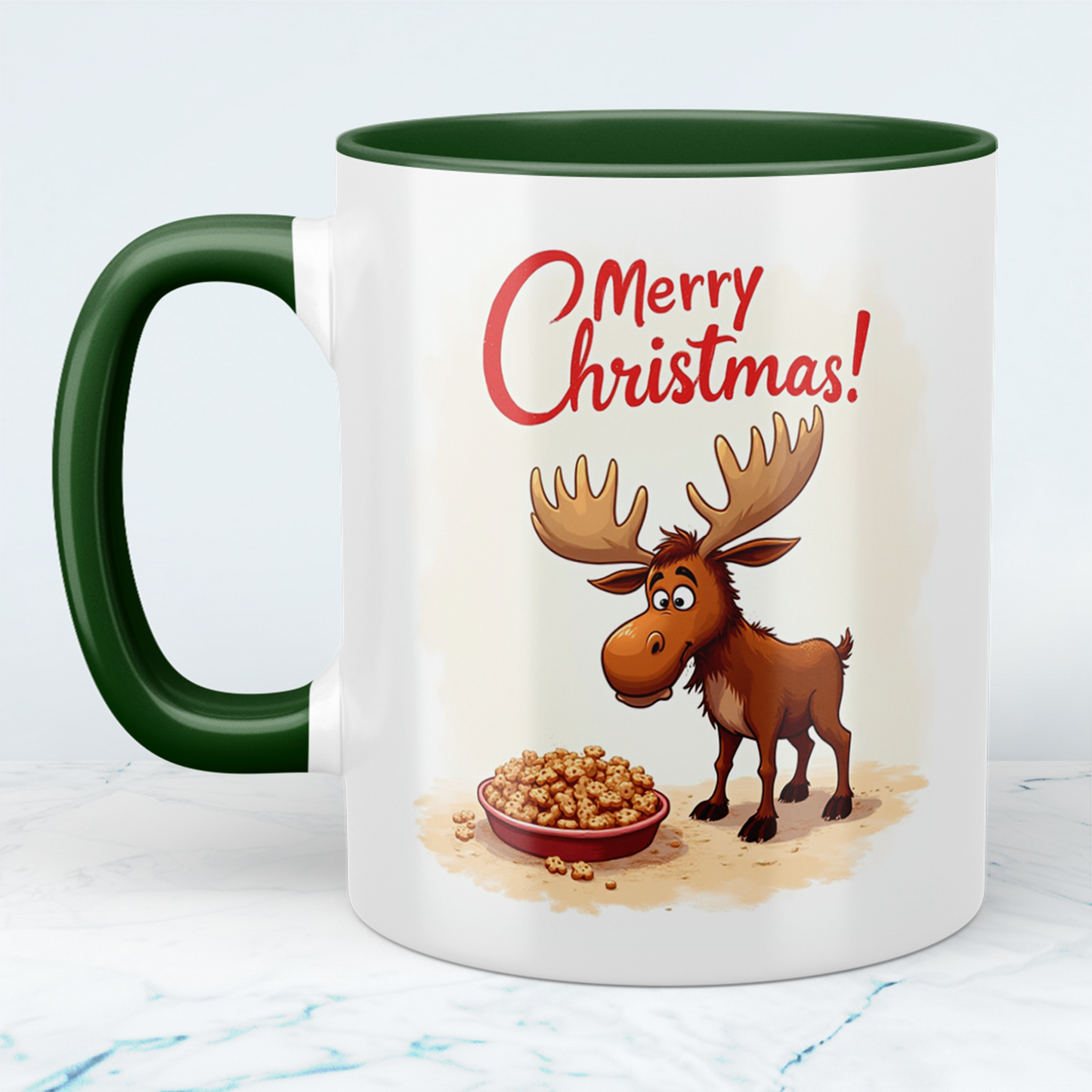 Weihnachtstasse mit witzigem Elch – Das perfekte Geschenk für Weihnachtsliebhaber!