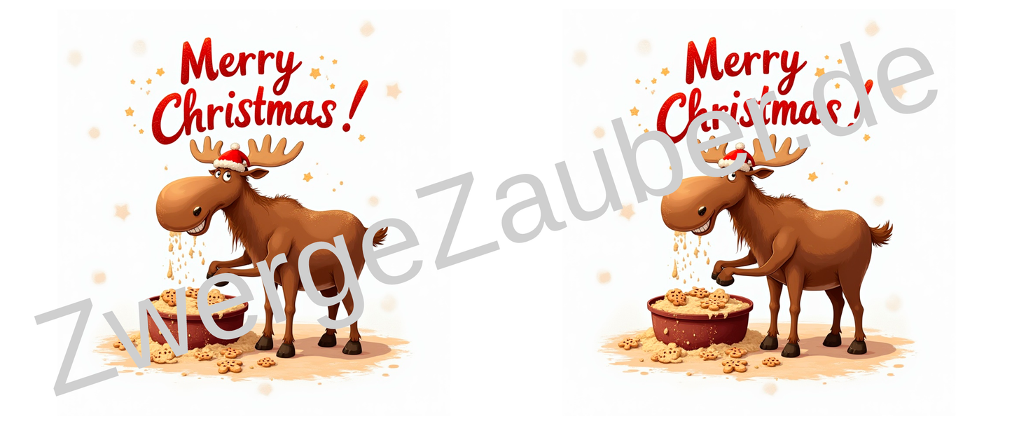 Lustige Merry Christmas Elch-Tasse – Geschenkidee für die festliche Saison!