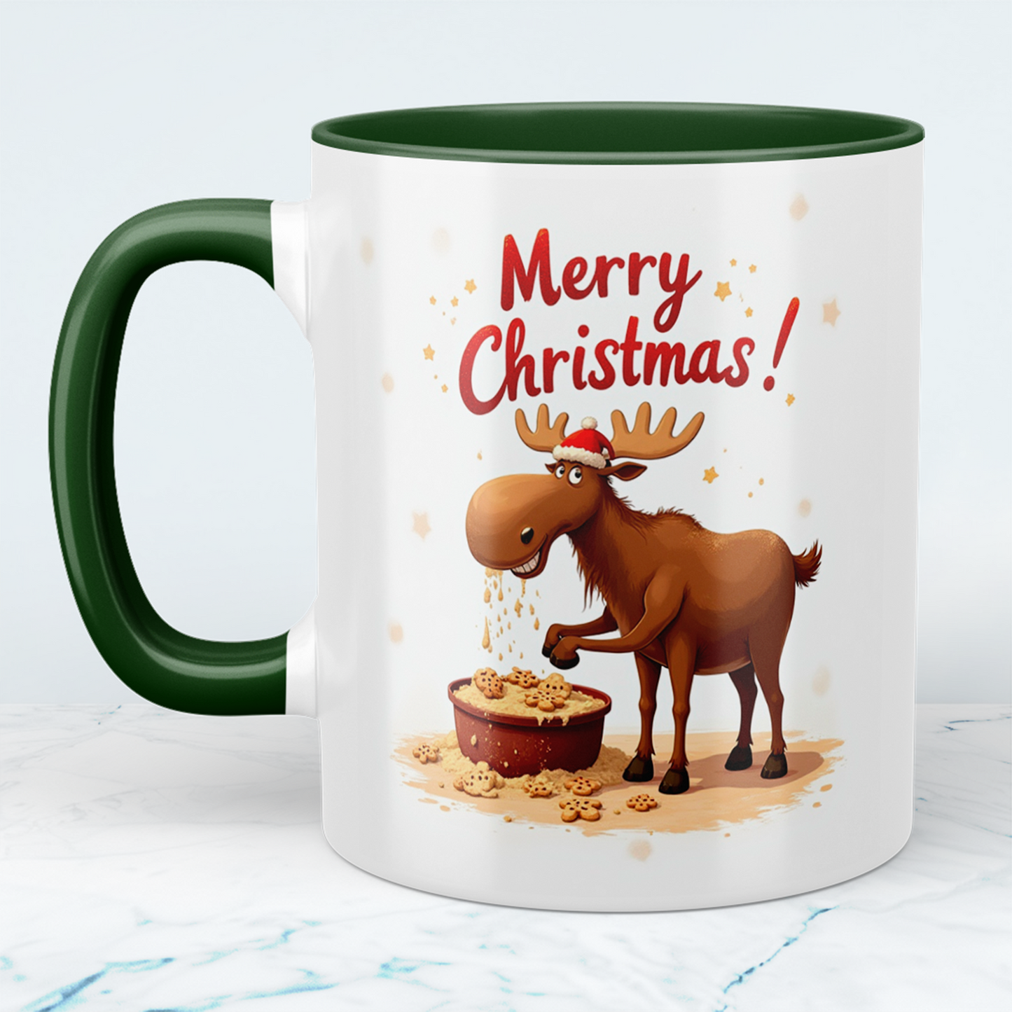 Lustige Merry Christmas Elch-Tasse – Geschenkidee für die festliche Saison!