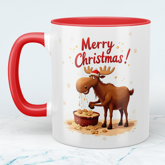 Lustige Merry Christmas Elch-Tasse – Geschenkidee für die festliche Saison!