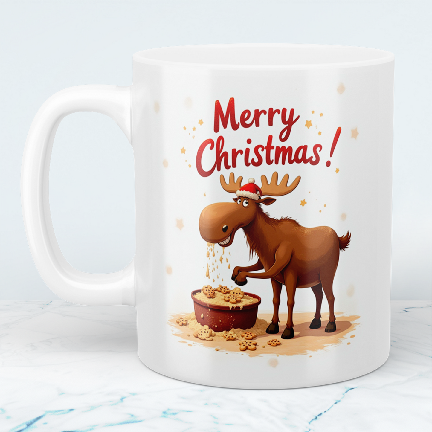 Lustige Merry Christmas Elch-Tasse – Geschenkidee für die festliche Saison!