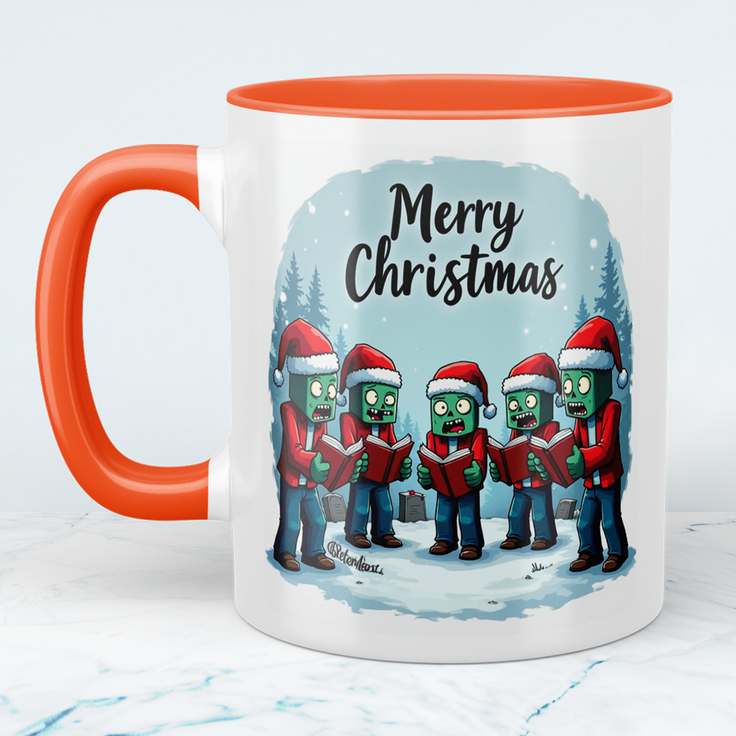 Weihnachtstasse im Minecraft-Design – Ideal für das perfekte Weihnachtsgeschenk an Gamer-Freunde!