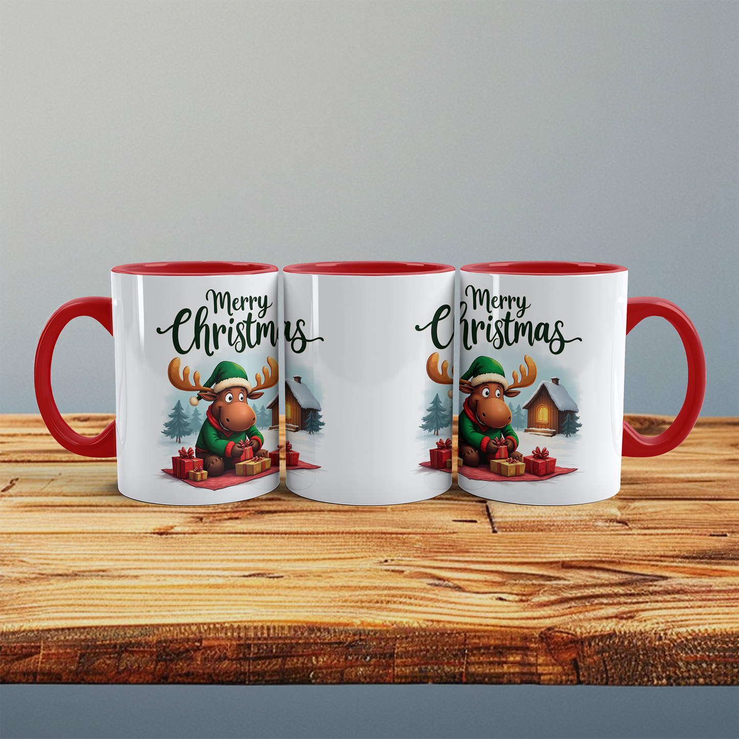 Lustige Weihnachtselch-Tasse – Bedruckte Weihnachtstasse als perfektes Geschenk für die Festtage!