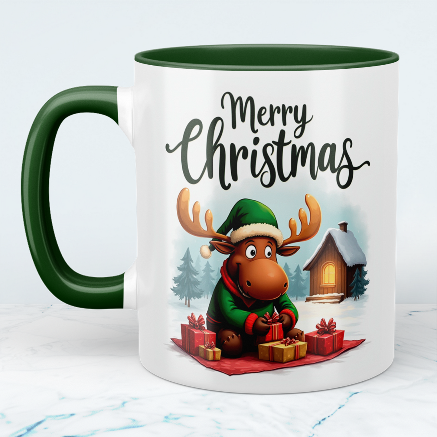 Lustige Weihnachtselch-Tasse – Bedruckte Weihnachtstasse als perfektes Geschenk für die Festtage!