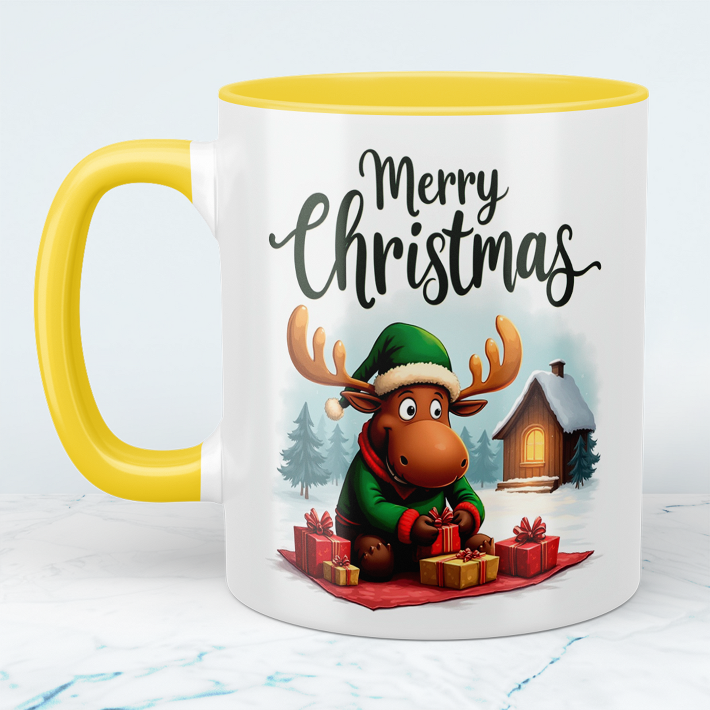 Lustige Weihnachtselch-Tasse – Bedruckte Weihnachtstasse als perfektes Geschenk für die Festtage!