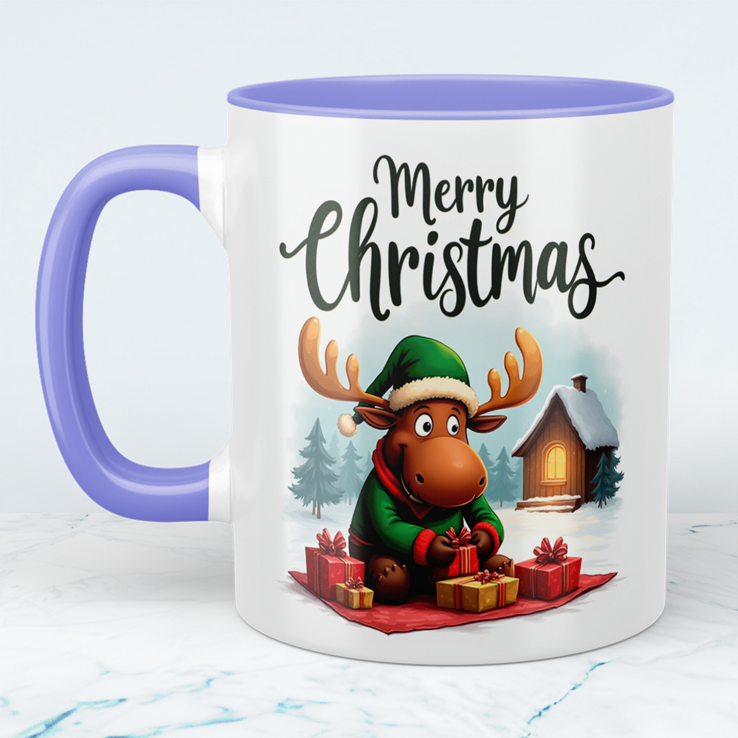 Lustige Weihnachtselch-Tasse – Bedruckte Weihnachtstasse als perfektes Geschenk für die Festtage!
