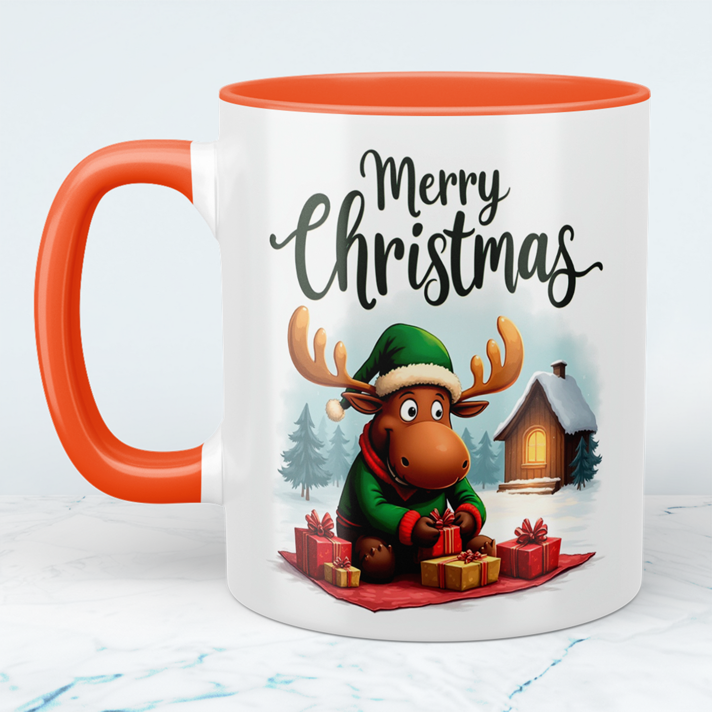 Lustige Weihnachtselch-Tasse – Bedruckte Weihnachtstasse als perfektes Geschenk für die Festtage!